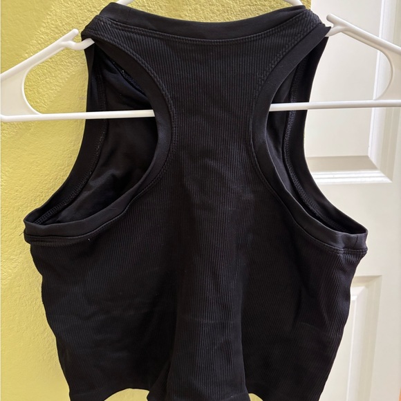 Black Ribbed Tank Top - Picture 4 of 4